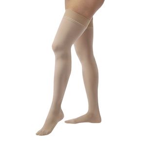 BSN Jobst Thigh High 20-30mmHg Firm Compression Stockings with Silicone Band in Petite