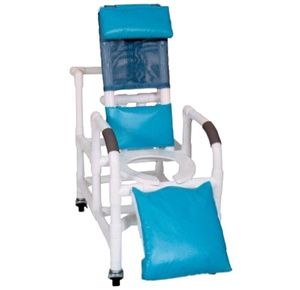 MJM International Pediatric Reclining Shower Chair with Elevated Leg Extension