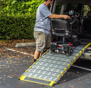Roll-A-Ramp Powered Auto-Fold Van Ramp System