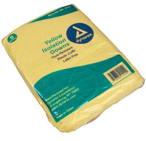 Dynarex Disposable Full-Back Isolation Gown