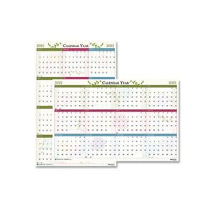 House of Doolittle Whimsical Floral Reversible/Erasable 100% Recycled Yearly Wall Calendar