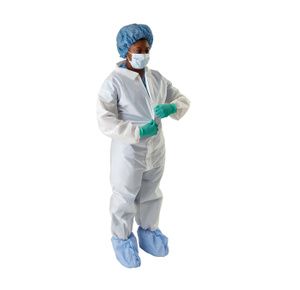 Medline Multilayer Breathable Coveralls