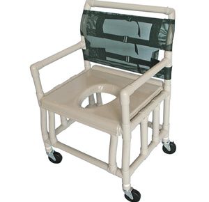 Healthline Bariatric Shower Commode Chair With 500 lb Capacity