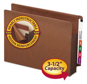 Smead Heavy-Duty Redrope End Tab TUFF Pockets