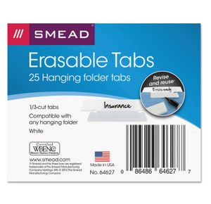 Smead Erasable Hanging Folder Tabs