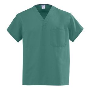 Medline AngelStat Unisex Reversible V-Neck Scrub Tops - Emerald