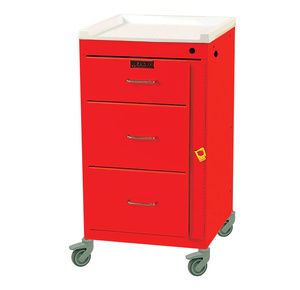 Harloff Mini Line Three Drawer Emergency Cart With Breakaway Lock