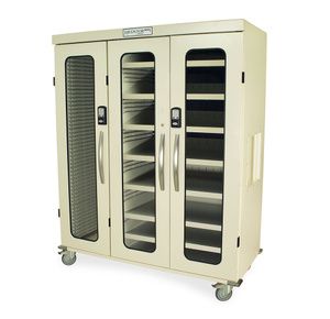Harloff Triple Column Storage Cabinet with Double Wide Open Right Column
