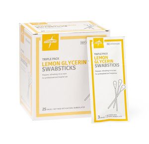 Medline Lemon and Glycerin Swabsticks