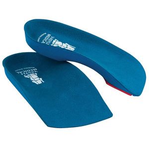 Vasyli Custom Blue 3/4th Length Medium Density Insoles