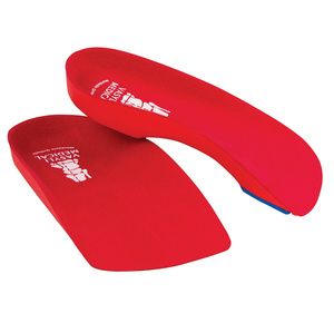 Vasyli Custom Red 3/4th Length High Density Insoles