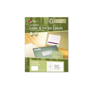 MACO Recycled Laser/Inkjet White Name Badge Labels