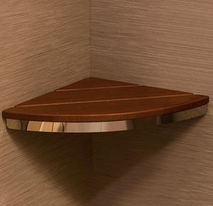 HealthCraft Invisia Bamboo Corner Shower Seat