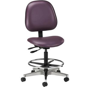 Clinton Lab Stool with Contour Seat and Backrest