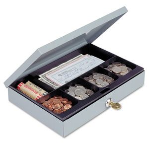 SteelMaster Locking Heavy-Duty Steel Low-Profile Cash Box