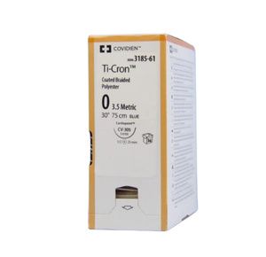 Medtronic Ti-cron Taper Point 30 Inch Polyester Suture with CV-305 Needle