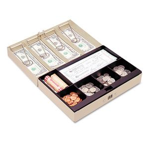 SteelMaster Locking Heavy-Duty Steel Lay-Flat Cash Box