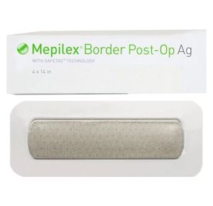 Molnlycke Mepilex Border Post Op Ag Foam Dressing