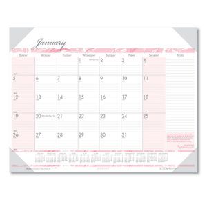 House of Doolittle Breast Cancer Awareness 100% Recycled Monthly Desk Pad Calendar