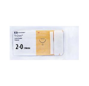 Medtronic Ti-cron Taper Point Polyester Suture with HGS-22 Needle
