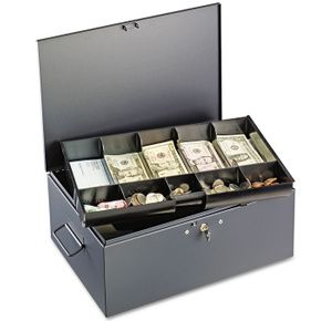 SteelMaster Extra Large Cash Box with Handles
