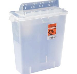 Covidien Kendall In-Room Sharps Container with Mailbox Style Lid