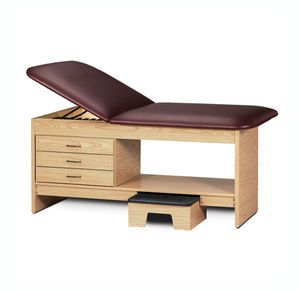 Clinton Style Line Laminate Treatment Table with Stool