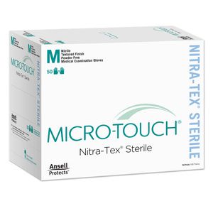 Ansell Micro-Touch Nitra-Tex Nitrile Single Exam Gloves