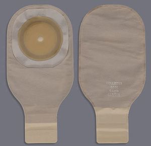 Hollister Premier One-Piece Flat Cut-to-fit Beige Drainable Pouch With Flextend Skin Barrier