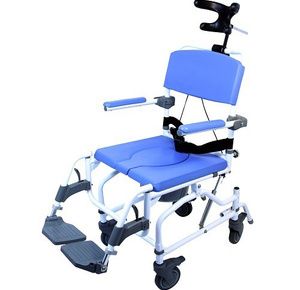 Healthline Ezee Life Rehab Shower Commode Chair - 18-Inch 4-Way Seat