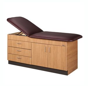 Clinton Cabinet Style Laminate Treatment Table with Doors and Drawers