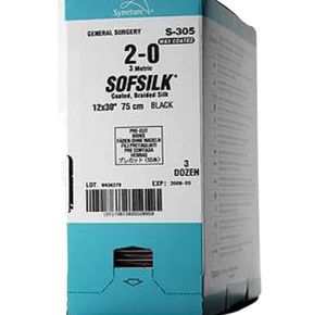 Medtronic Sofsilk Premium Spatula Suture with Needle SS-24