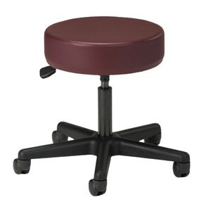 Clinton 2135 Black Base Standard Series Five-Leg Pneumatic Stool