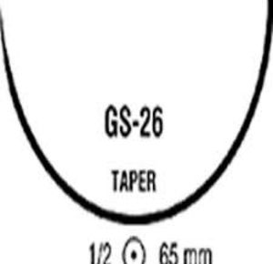 Medtronic Taper Point Suture with Needle GS-26