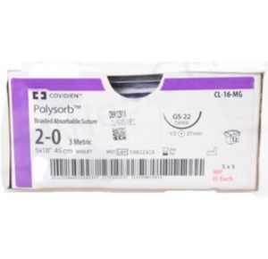 Medtronic Taper Point Suture with Needle GS-22