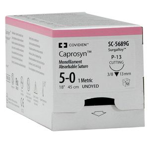 Medtronic Premium Reverse Cutting Suture with Needle P-14