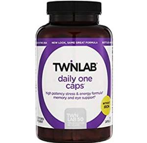 Twinlab Daily One Caps Multi-Vitamin And Multi-Minerals Without Iron