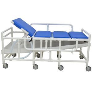 MJM International Bariatric Shower Gurney With Three Position Elevating Headrest