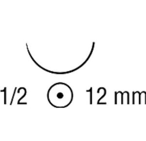 Medtronic Sofsilk Taper Point Suture with Needle CVF-21