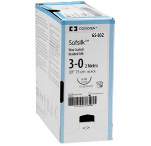 Medtronic Sofsilk Taper Point Suture with Needle CV-15
