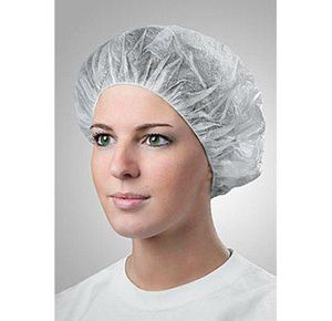 Tronex Spunbond Fluid Resistant Bouffant Cap