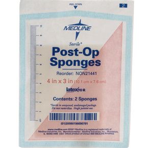 Medline Post-Op Sterile Gauze Sponges