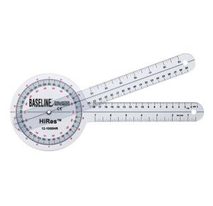 Baseline Plastic Goniometer - HiRes 360 Degree