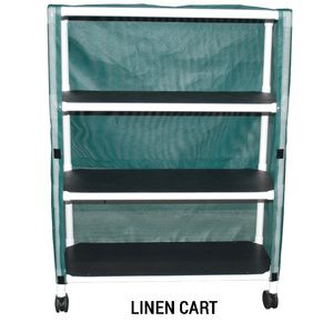 MJM International Echo Three Shelf Linen Cart