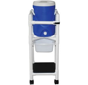 MJM International Refreshment Cooler Cart with Slide Out Storage Tray