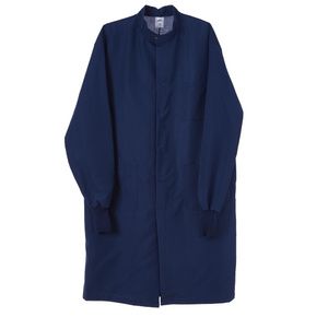 Medline Unisex ASEP Barrier Lab Coats - Navy