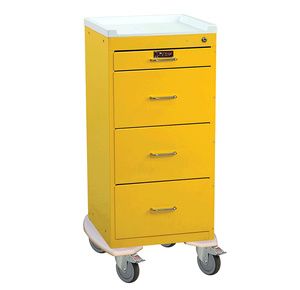 Harloff 3254K Mini Line Four Drawer Key Lock Isolation Cart