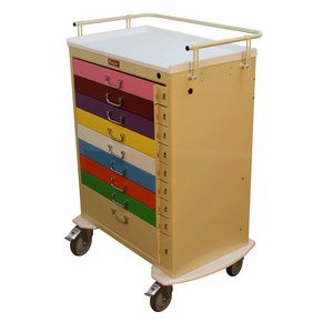 Harloff Classic Line Nine Drawer Pediatric Emergency Cart