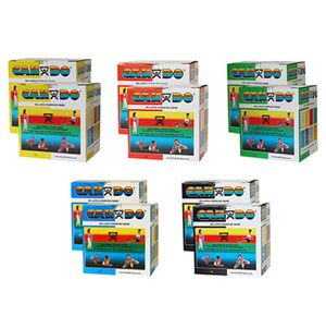 CanDo Exercise Band-100 Yard Rolls-5 Piece Set