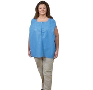 AmpleWear Unisex Blue / White Scrub Shirt